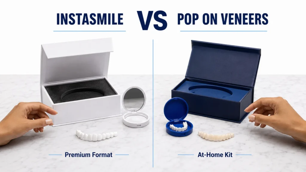 Instasmile vs Pop On Veneers Reviews