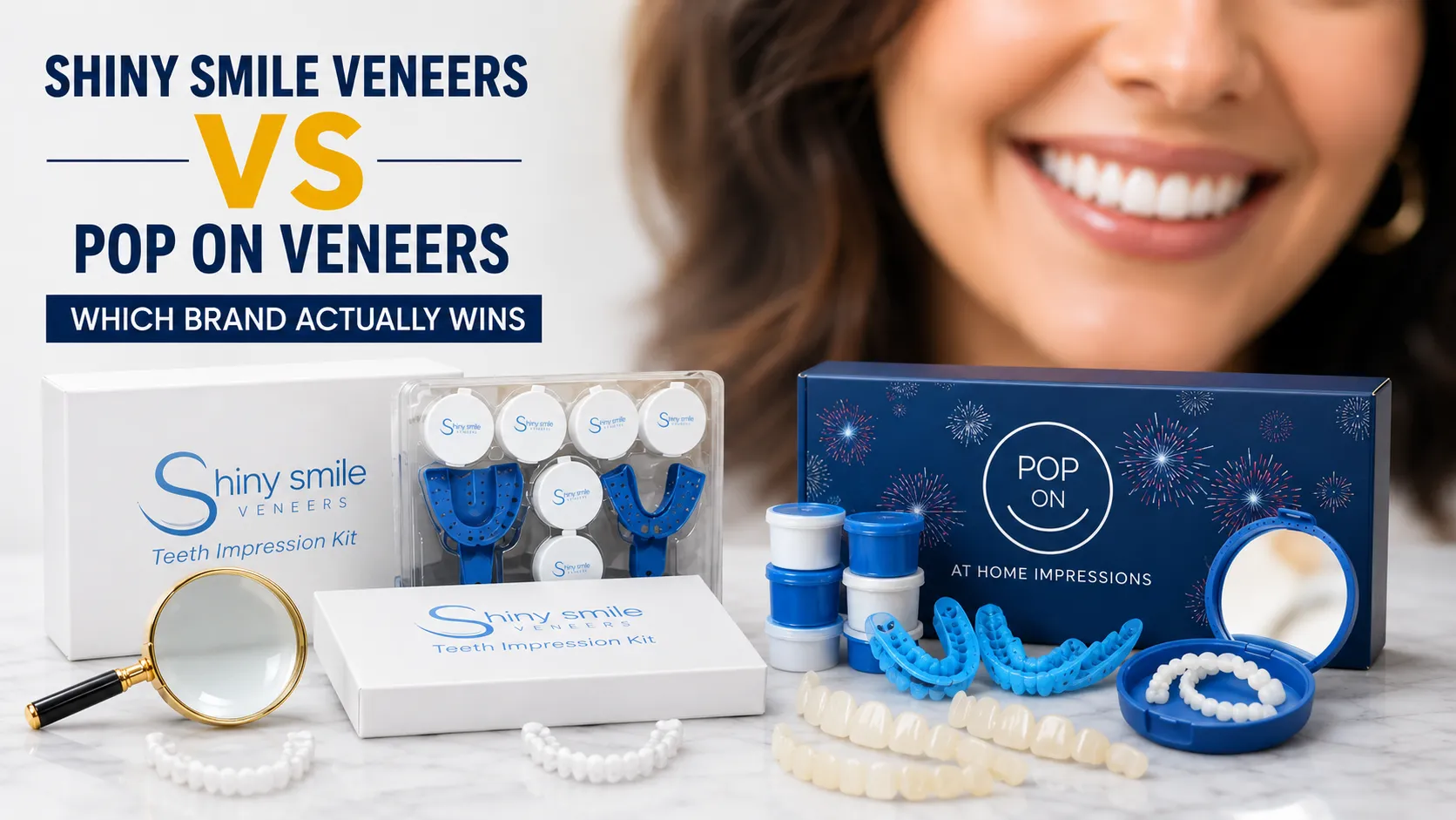Shiny Smile Veneers VS Pop On Veneers