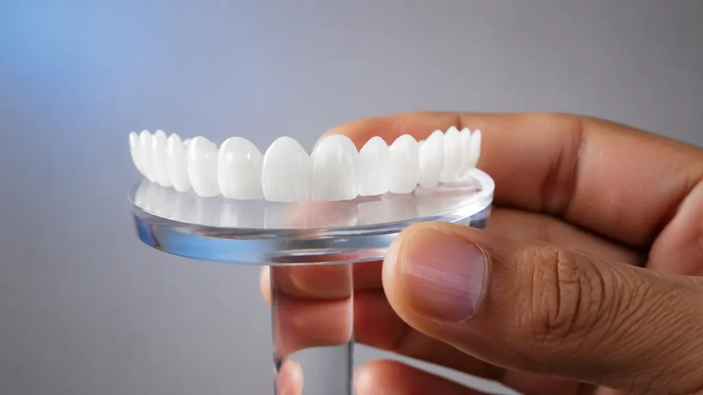 What Are Shiny Smile Veneers Made Of