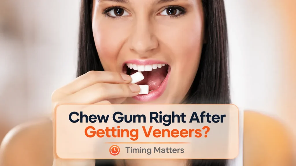 Can You Chew Gum With Veneers in Your Mouth Right After Getting Them