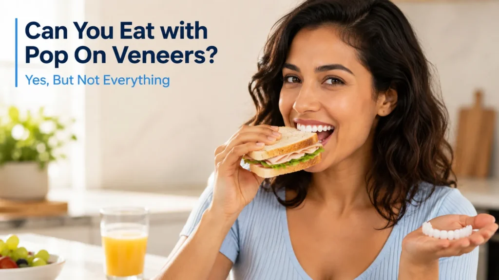 Can You Eat with Pop On Veneers