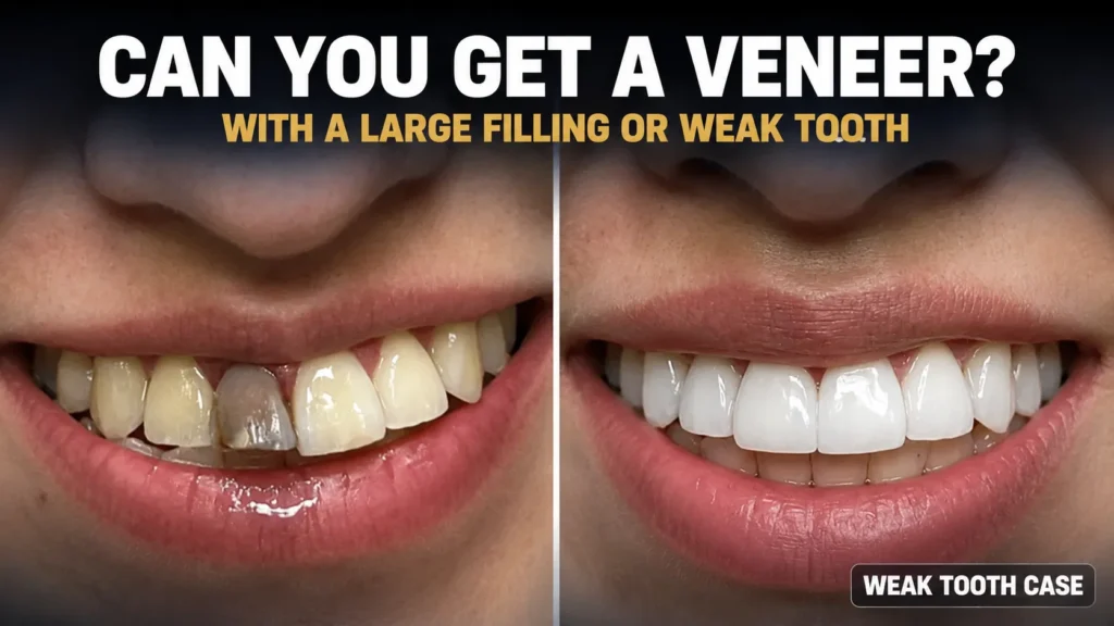 Can You Get a Veneer If You Have a Large Filling or Weak Tooth