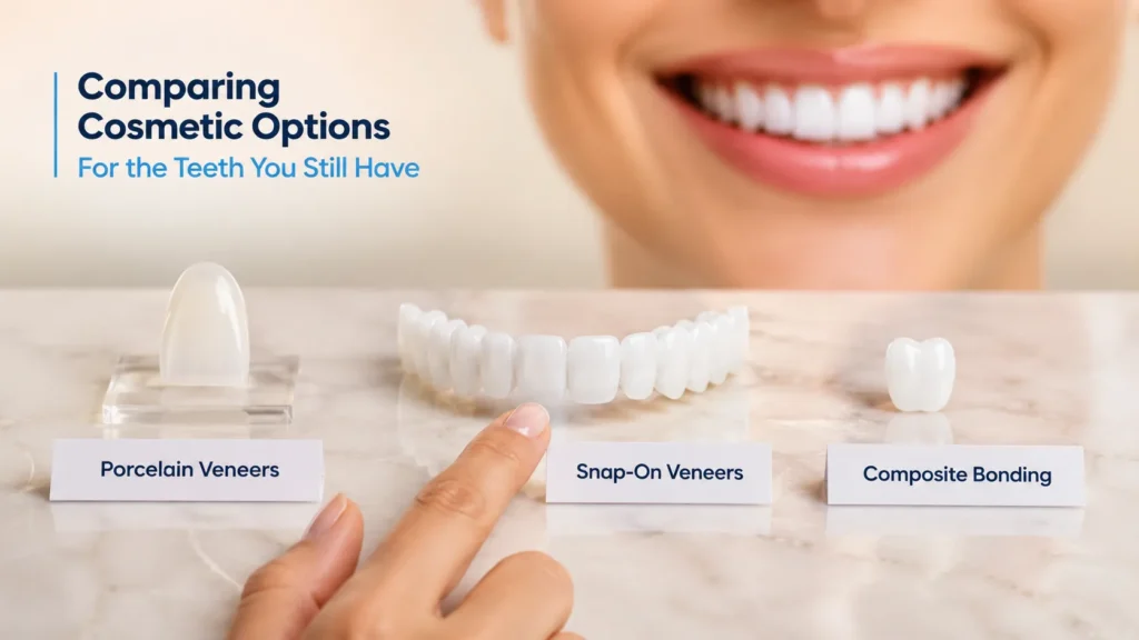 Comparing Cosmetic Options for the Teeth You Still Have