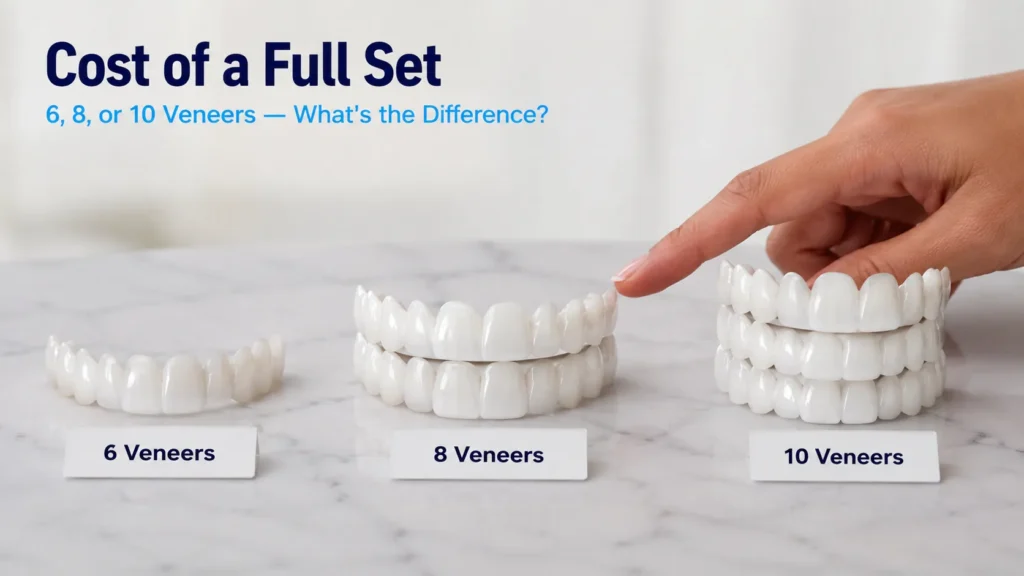 Cost of a Full Set 6, 8, or 10 Veneers