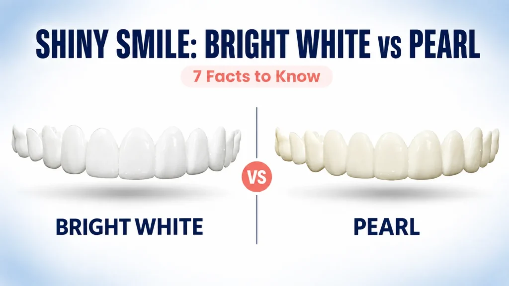 Shiny Smile Bright White vs Pearl