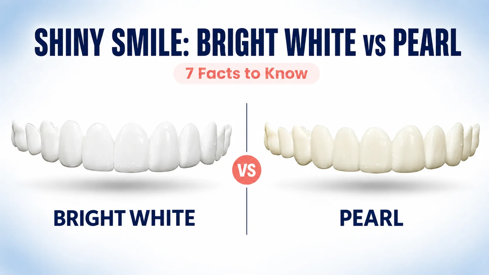 Shiny Smile Bright White vs Pearl